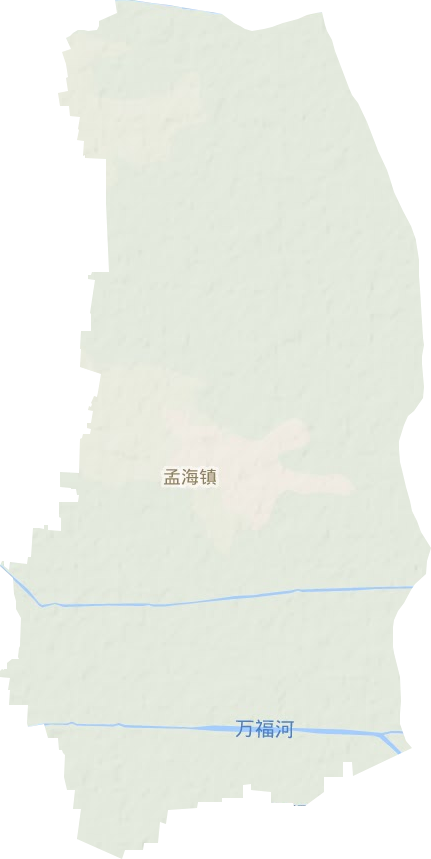 孟海镇地形地图
