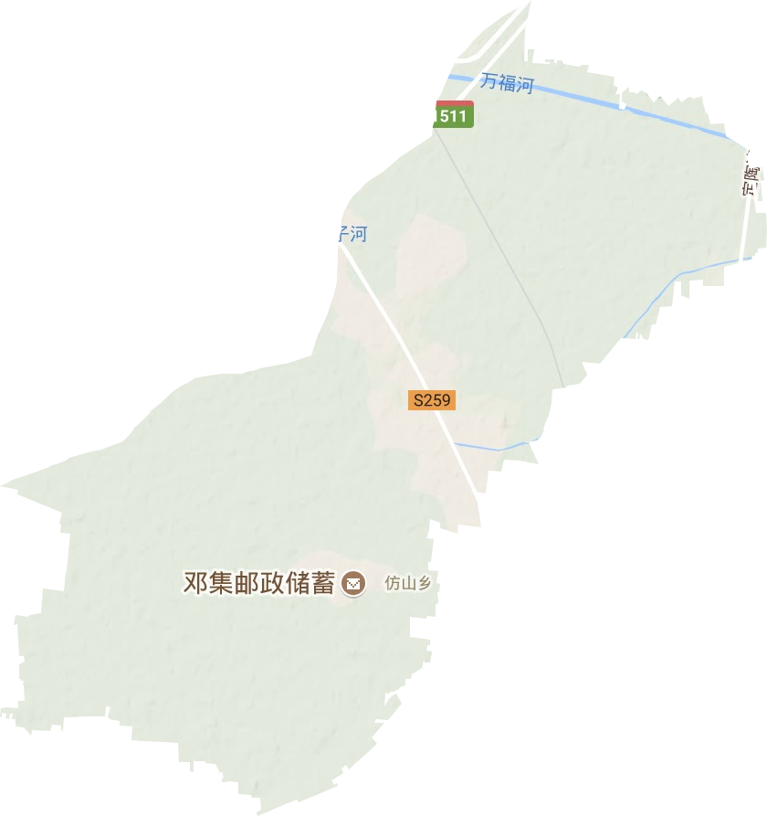 仿山镇地形地图
