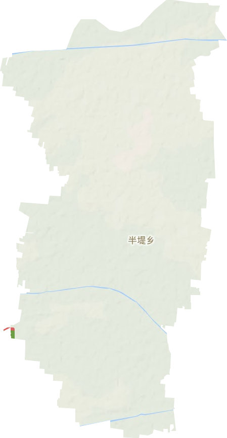 半堤镇地形地图
