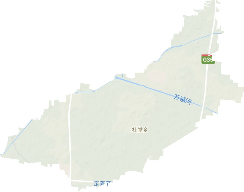 杜堂镇地形地图