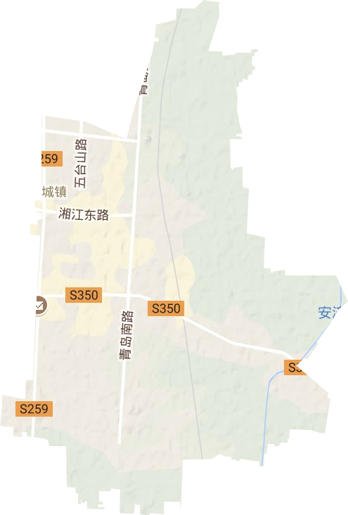 磐石街道地形地图