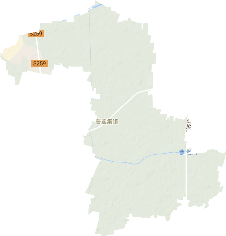 普连集镇地形地图