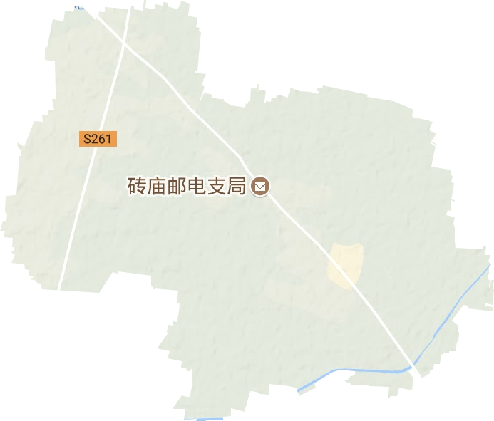 砖庙镇地形地图