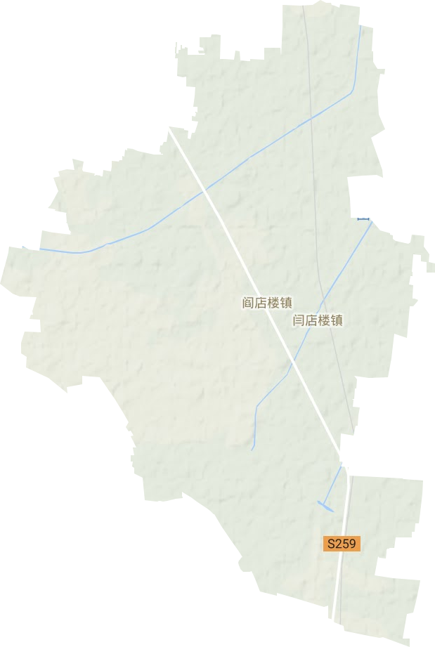 阎店楼镇地形地图