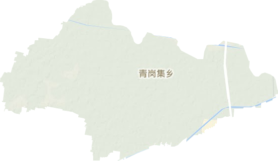 青岗集镇地形地图