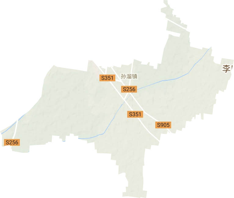 东城街道地形地图