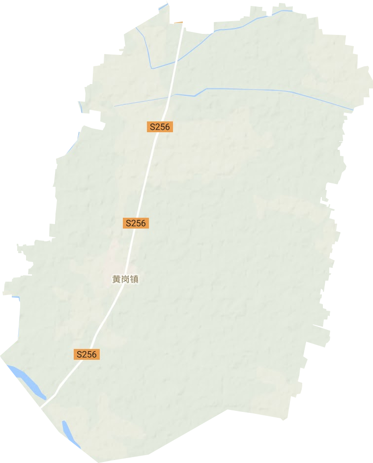 黄岗镇地形地图
