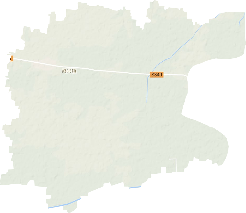 终兴镇地形地图