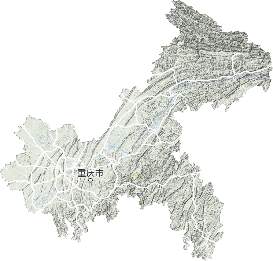 重庆市地形地图