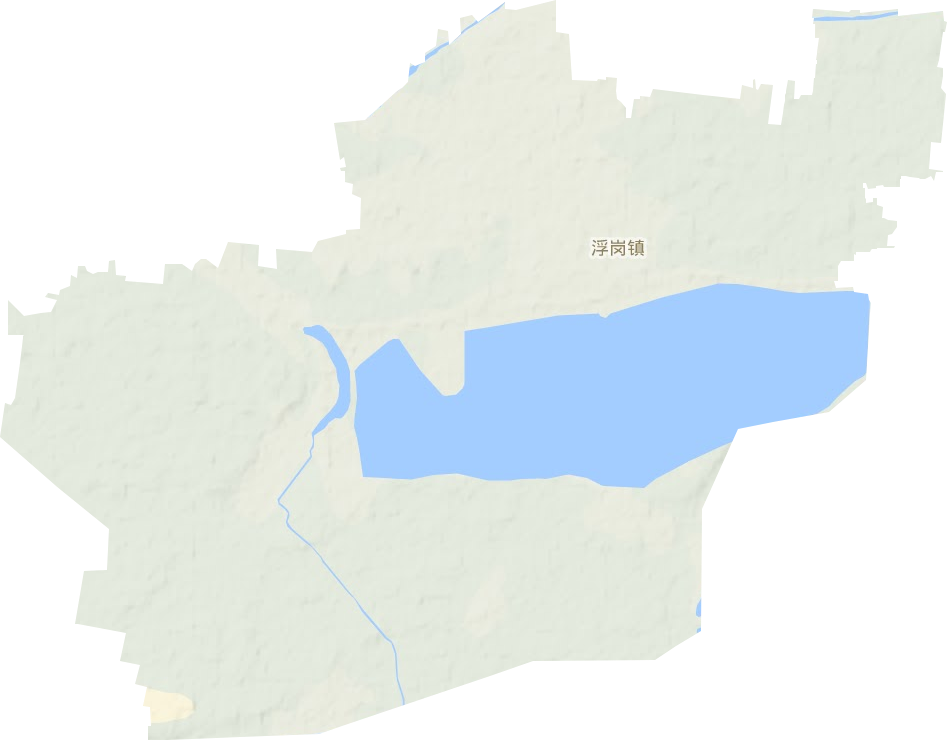 浮岗镇地形地图