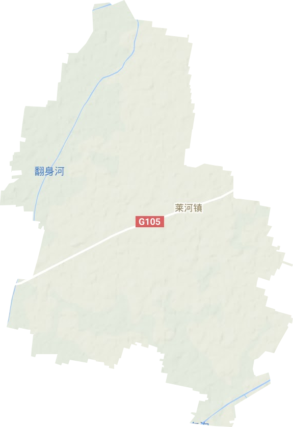 莱河镇地形地图