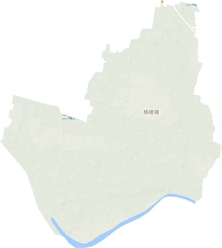 杨楼镇地形地图
