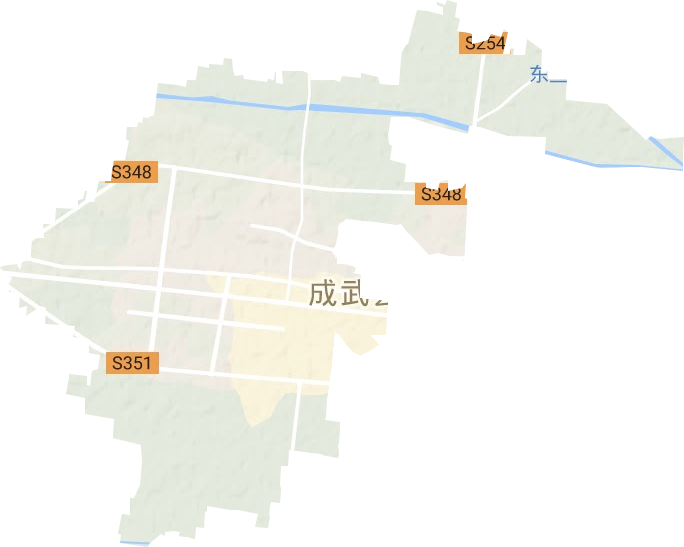 文亭街道地形地图