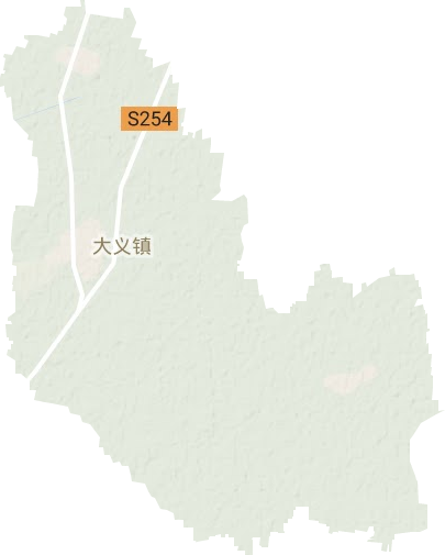 大义镇地形地图