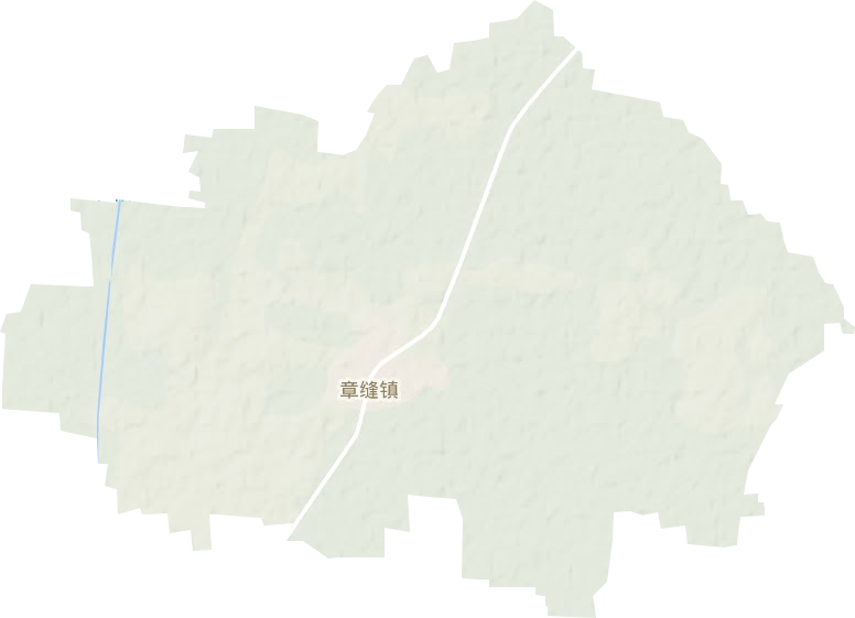 章缝镇地形地图