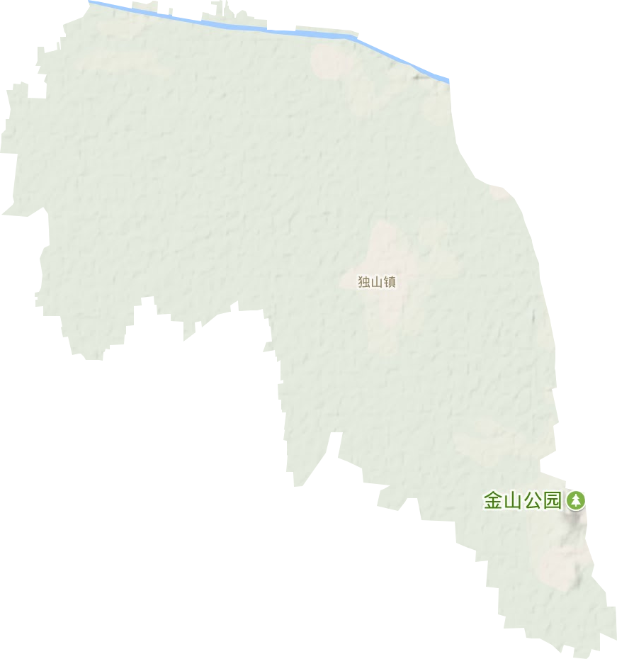 独山镇地形地图