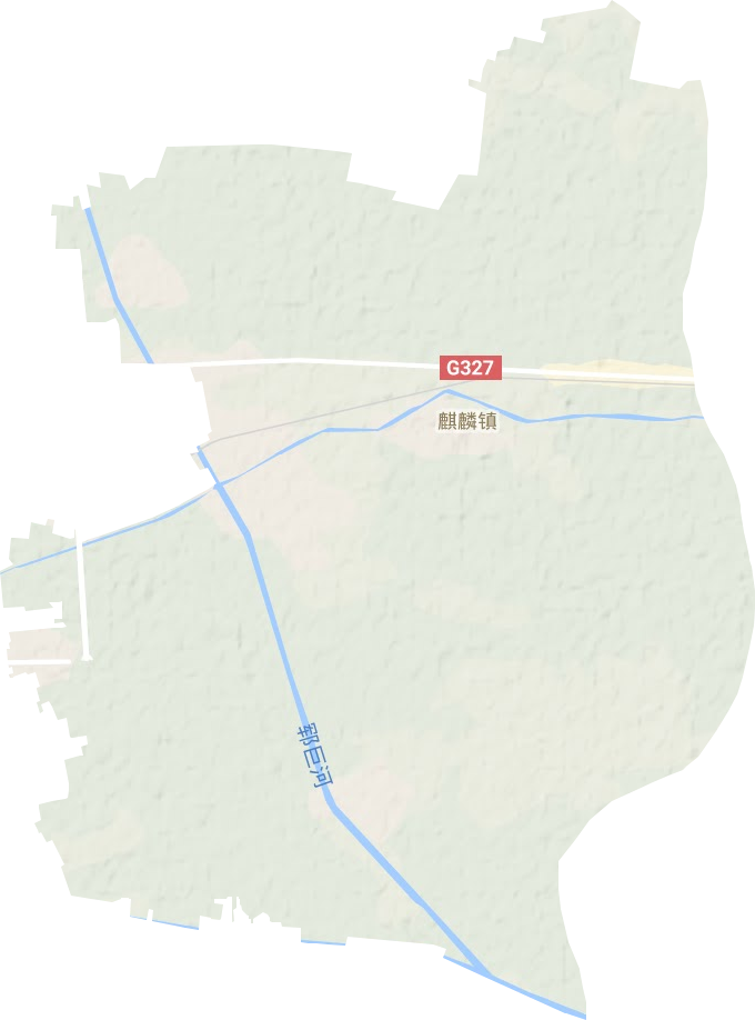 麒麟镇地形地图