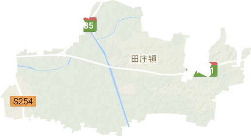 田庄镇地形地图