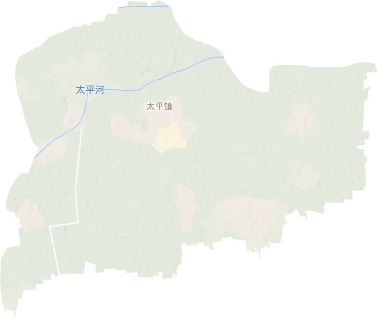 太平镇地形地图
