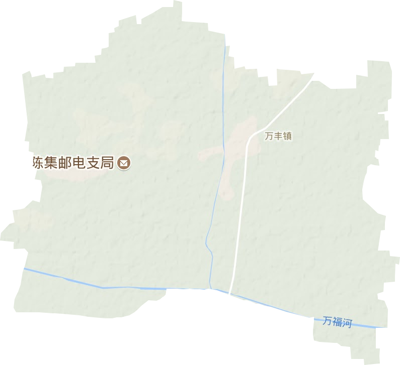 万丰镇地形地图
