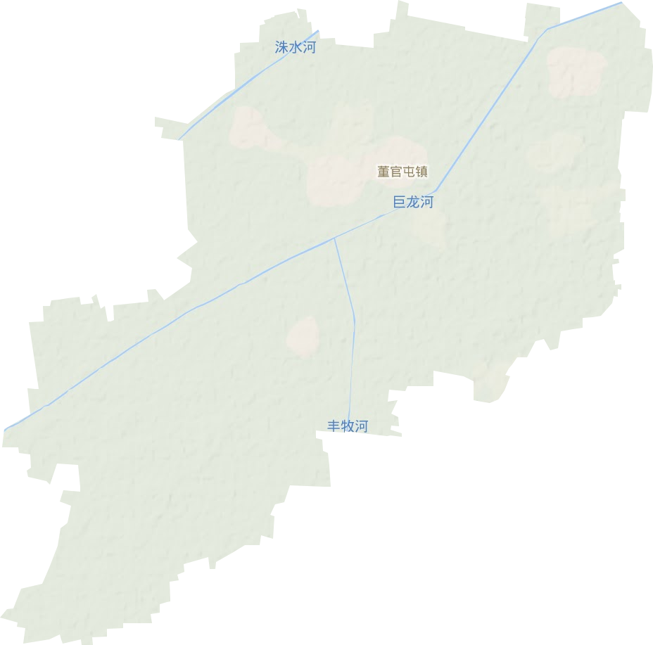 董官屯镇地形地图