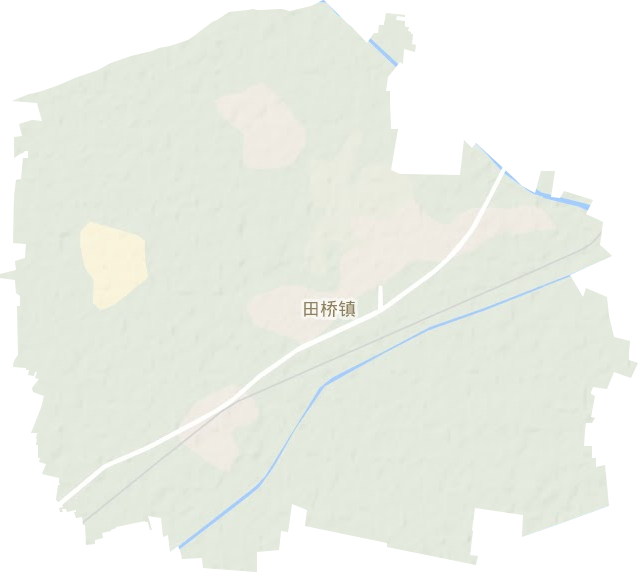 田桥镇地形地图