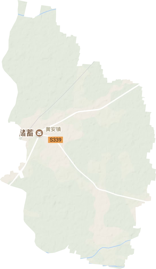黄安镇地形地图