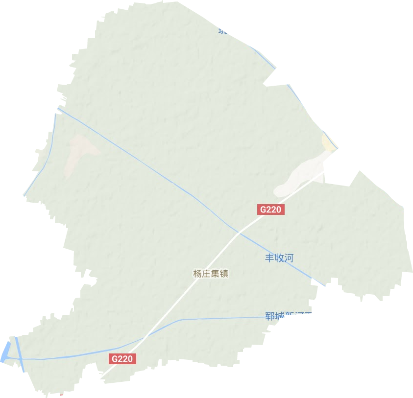 杨庄集镇地形地图
