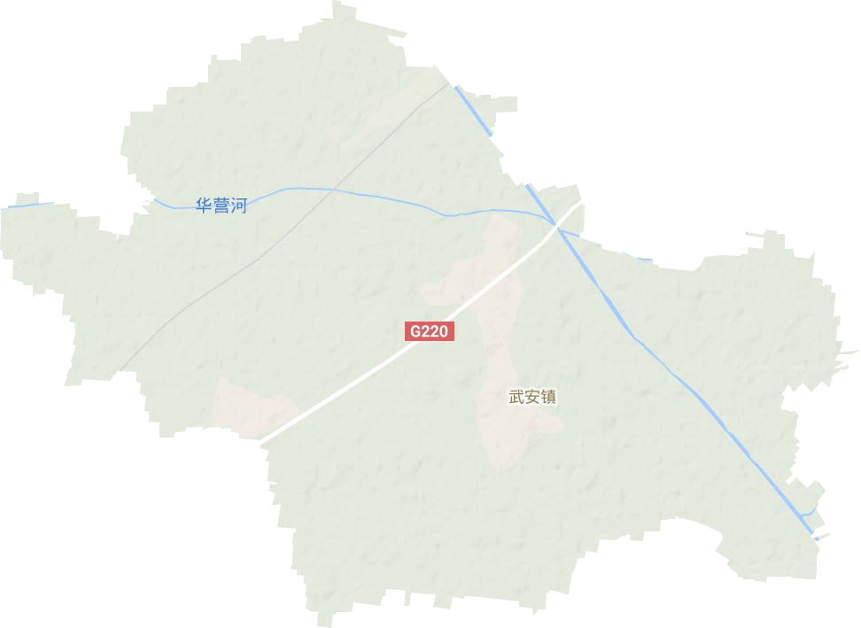 武安镇地形地图