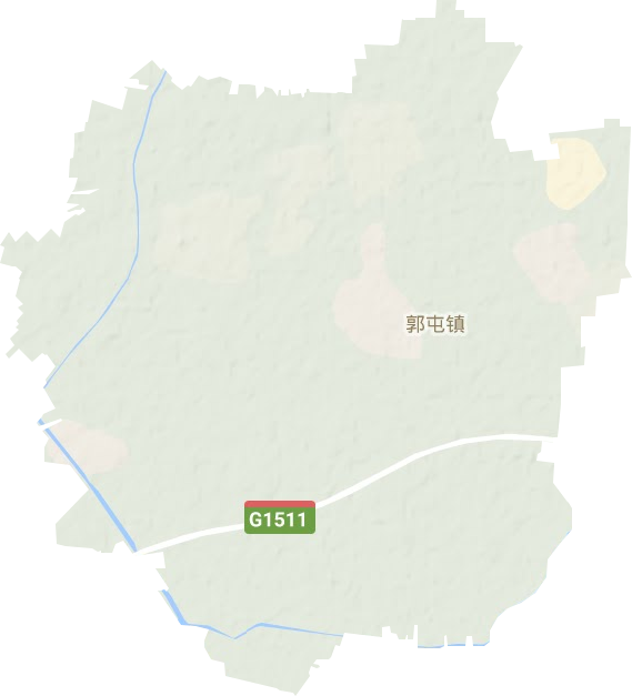 郭屯镇地形地图