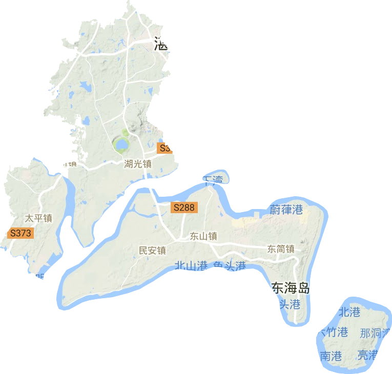 麻章区地形地图