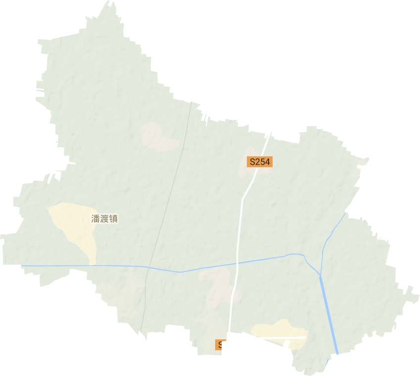 潘渡镇地形地图