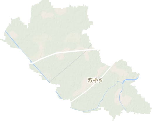 双桥镇地形地图