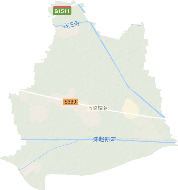 南赵楼镇地形地图