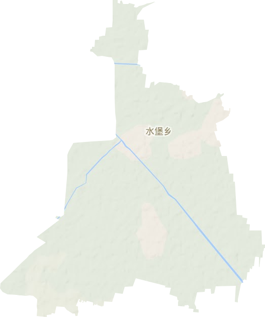 水堡乡地形地图