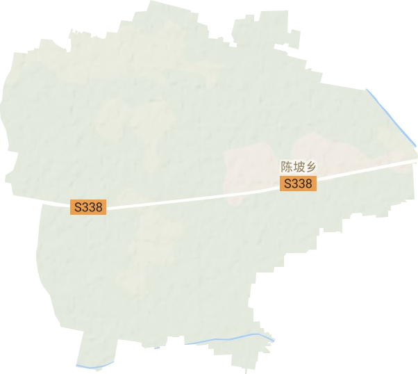 陈坡乡地形地图
