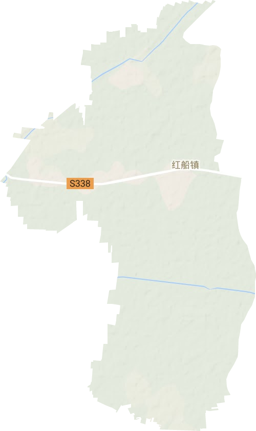 红船镇地形地图
