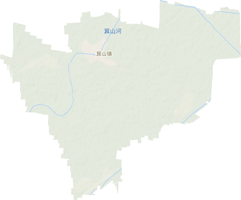 箕山镇地形地图