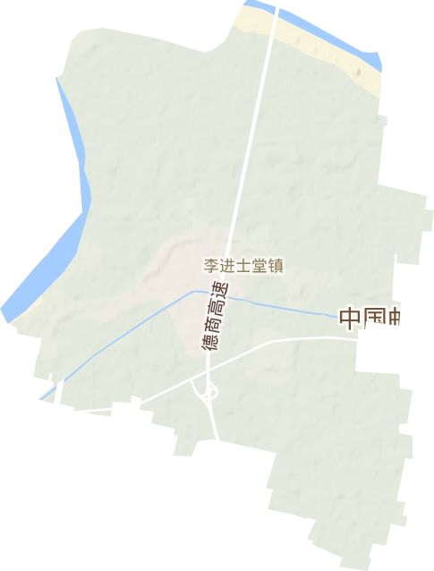 李进士堂镇地形地图