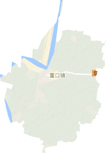 董口镇地形地图