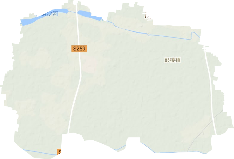 彭楼镇地形地图