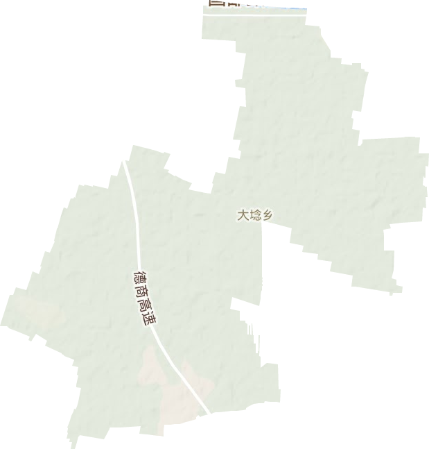 大埝镇地形地图