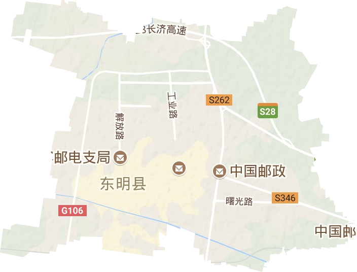 城关街道地形地图