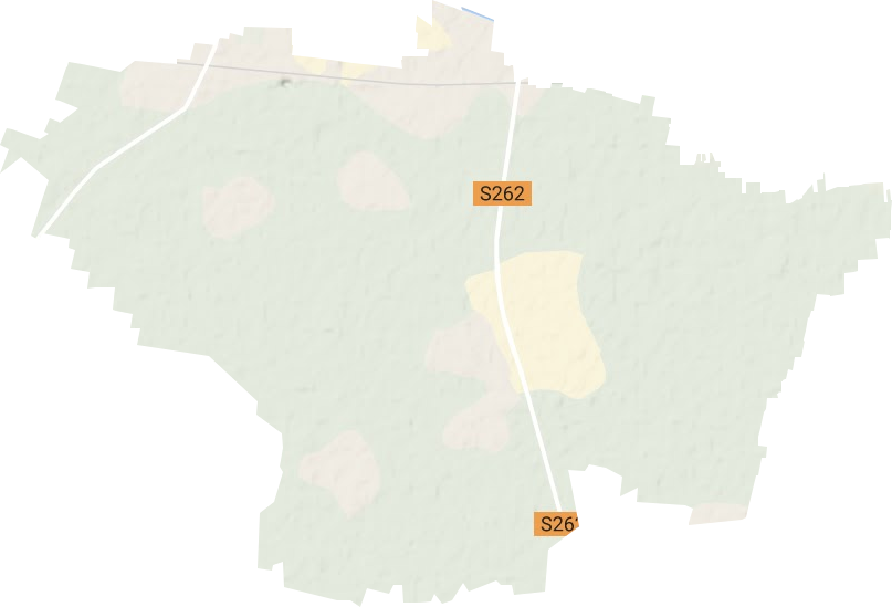 鱼沃街道地形地图