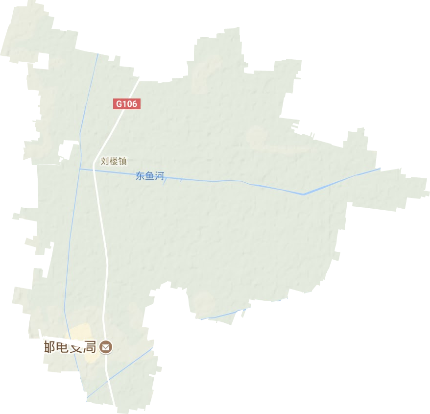 刘楼镇地形地图