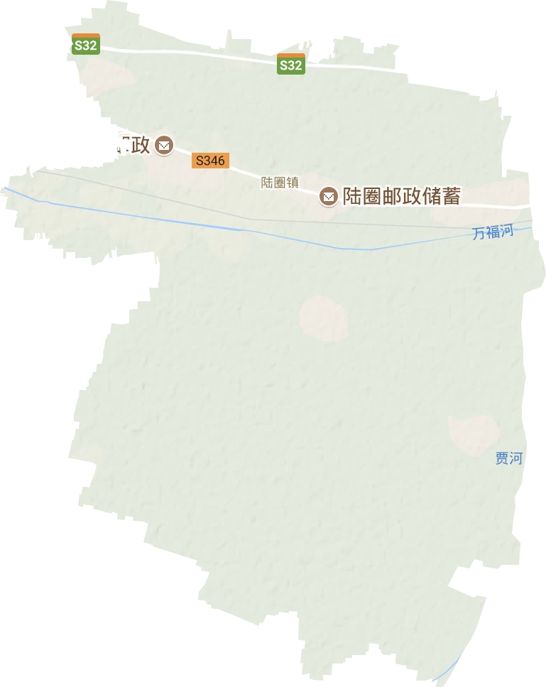 陆圈镇地形地图