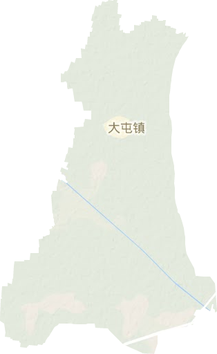 大屯镇地形地图