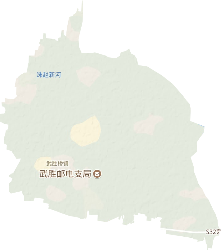 武胜桥镇地形地图