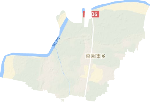 菜园集镇地形地图