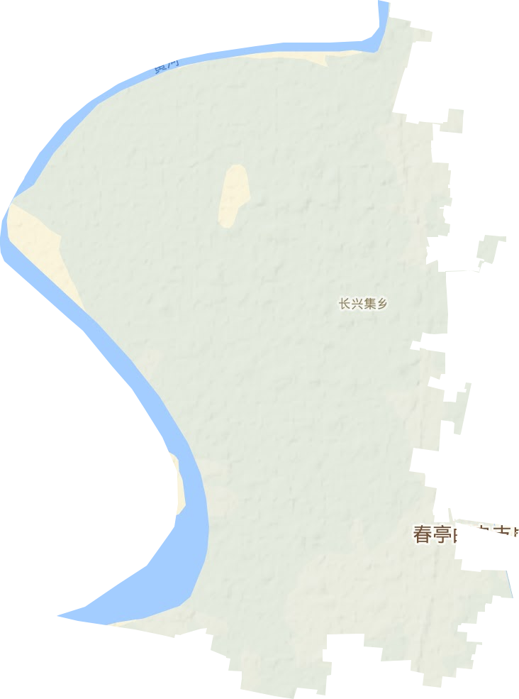 长兴集乡地形地图